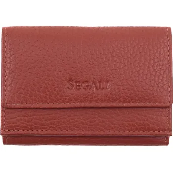 Peněženka Malá dámská kožená peněženka Segali SG1756 B koňakově hnědá