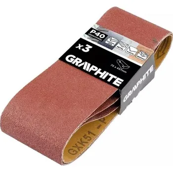 Dílna Plátno brusné nekonečný pás 75x457mm P40 GRAPHITE 58T360 3ks