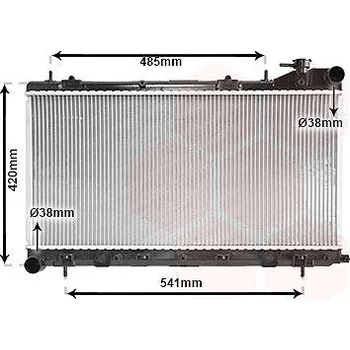Motor automobilu VAN WEZEL chladič, chlazení motoru 51002045