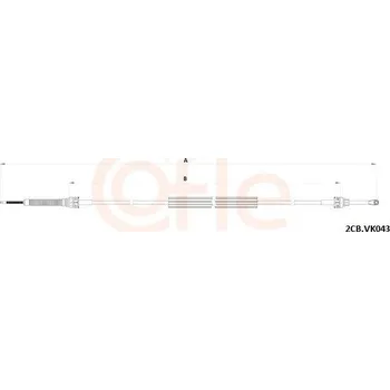 Tažné lanko, ruční převodovka COFLE 92.2CB.VK043