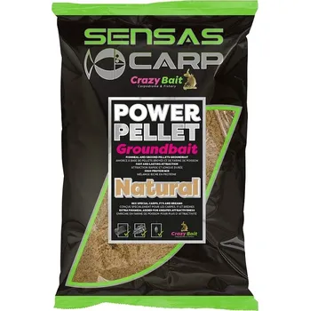 Návnadová surovina Sensas krmení UK Big Bag Power Pellet Plus Natural 2kg