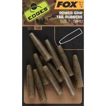 Fox převleky Edges Camo Powergrip Tail Rubbers 10 ks vel 7