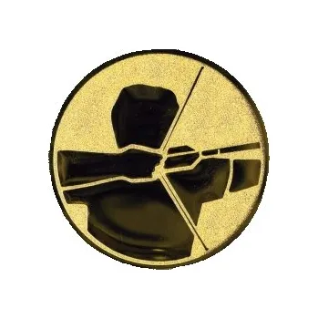 Kovový emblém Lukostřelba Ø25 mm, Barva Bronz