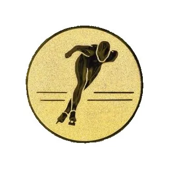 Kovový emblém Rychlobruslení Ø25 mm, Barva Bronz