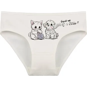 Dívčí spodní prádlo Donella Dětské kalhotky Olivia: smetanová 6 - 7