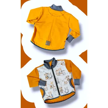 Dívčí mikina Mikina unisex zip zimní zvířátka Mikina unisex