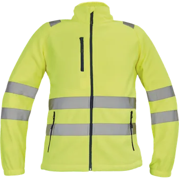 pracovní mikina Cerva ALMERIA HV Pánská fleecová mikina žlutá 3XL 0346000170006