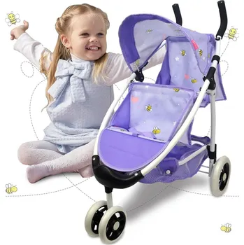 Kočárek pro panenku Kočárek pro panenky Anivia Doll Umbrella Stroller DB116A, fialová