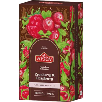 Čaj Hyson černý čaj Brusinka a Malina 20ks