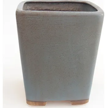 Květináč Keramická bonsai miska 10 x 10 x 12 cm modrá