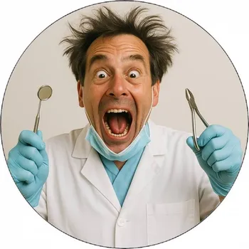 Jedlá dekorace na dort Jedlý papír zubař 19,5cm - Pictu Hap