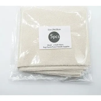 Bavlněná látka na ruční vyšívání | vyšívací látka textilní materiál - 28 cm 5 ks