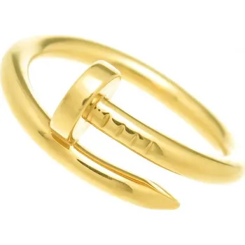 Šperk Prosperk Prsten ocelový hřebík zlatý Velikost prstenů: 10 (EU: 62-64)