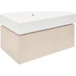 Swiss aqua technologies Koupelnová skříňka s umyvadlem SAT Feel 80x30x46 cm pískově béžová mat SATFEEL80BEU2