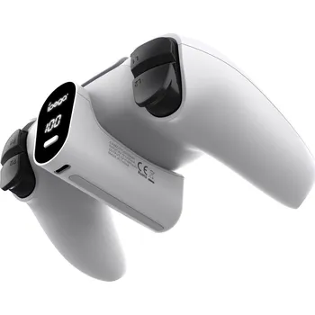 Hra pro PlayStation 5 iPega P5042 Přenosná Dobíjecí Baterie pro PS5 Ovladač White