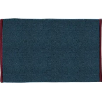 Koupelnová předložka Tmavě modrá/šedá koupelnová předložka z bio bavlny 50x80 cm Soft – Mette Ditmer Denmark ID_1796844