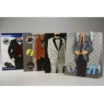 Dárková taška Dárková taška Oblek lesk velká