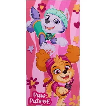 Dětská rychleschnoucí osuška BORD PAW PATROL GIRL 70x140 cm růžová