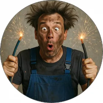 Jedlá dekorace na dort Jedlý papír bláznivý elektrikář 19,5cm - Pictu Hap