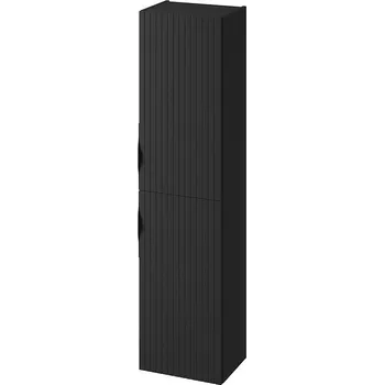 Koupelnový nábytek Cersanit Tirso, vysoká závěsná skříňka 400x302x1600 mm, černá matná, S1017-009