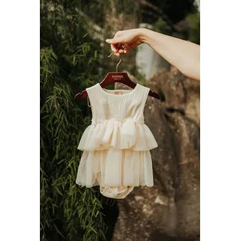 Kojenecké oblečení Kojenecké body Donsje Aamina Bodysuit 3035500 béžová 01X, vel. 62