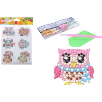 Wiky Kreativní set diamond nálepky - Sovy