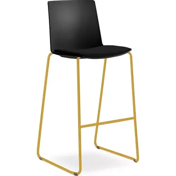 Jednací židle Barová židle SKY FRESH 062-Q-N16 (4-nohá kostra odstín medově žlutá RAL 1005, čalouněný sedák)