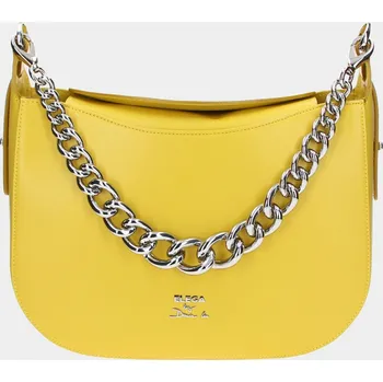 Kabelka Velká kabelka Twins žlutá/stříbro