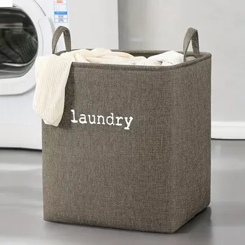 Koš na prádlo Skládací koš na prádlo látkový, káva, PRIOR M