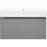 Naturel Koupelnová skříňka s umyvadlem Savona 78x43x44,8 cm šedá mat SAVONA80GMSAT