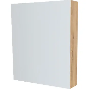 Koupelnový nábytek Mereo, Mereo Koupelnová zrcadlová skříňka 60 cm, galerka, 1x dvířka levá, Multidecor, Ořech Pacifik přírodní, MER-CN798G61OPP2