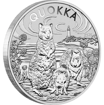 Perth Mint Australian Quokka stříbrná mince 1oz 2024
