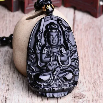 Náhrdelník Amitábha ochranný amulet na krk | buddhistický náhrdelník, přívěsek - qian shou