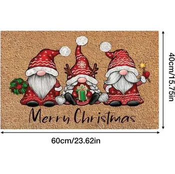 Vánoční uvítací rohožka s trpaslíkem | vánoční dekorace, rohožka venkovní - 2
