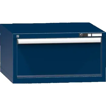 Dílenský stůl Podvěsný kontejner pro dílenský stůl, v x š x h: 390 x 731 x 780 mm, 1 x zásuvka, barva tmavě modrá RAL5010