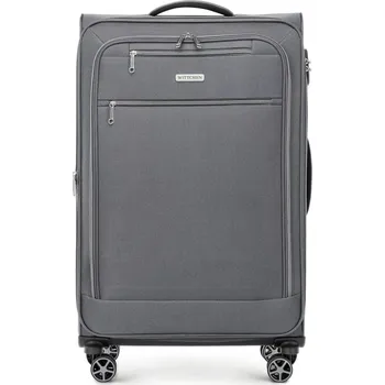 Velký sedy kufr z měkkého polyesteru | WITTCHEN | 56-3S-173-00