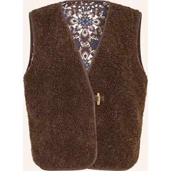 Dámská vesta Ichi Dámská Plyšová Vesta Ihgozima, tmavě hnědá, 40