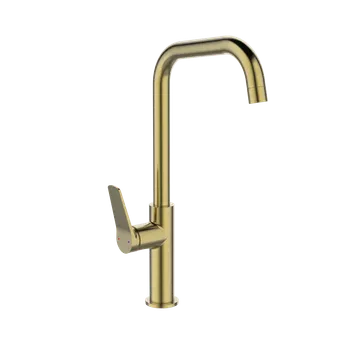 Invena Alonia, vysoká dřezová baterie h-373, zlatá matná, INV-BZ-70-009-V