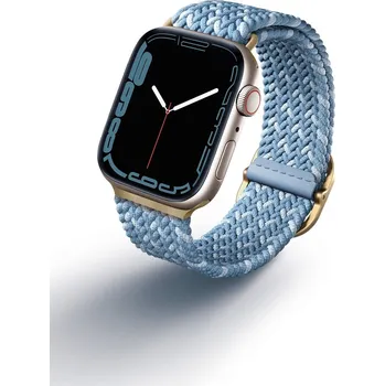 Mobilní telefon Řemínek Uniq Aspen Designer Edition řemínek pro Apple Watch 38/40/41mm modrý