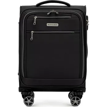 Měkký černý kabinový kufr z polyesteru | WITTCHEN | 56-3S-171-10