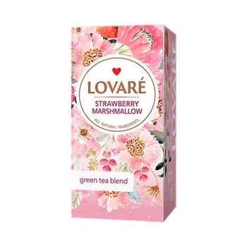 Čaj LOVARÉ Strawberry Marshmallow 24ks - zelený čaj