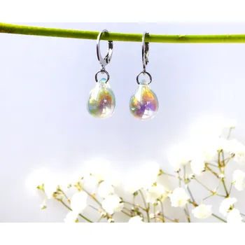 Náušnice Šperk z pravého českého skla - Náušnice Kouzlo duhy