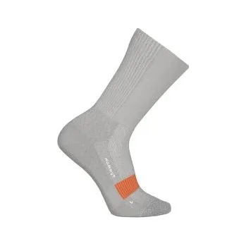 Pánské ponožky Mammut All-Mountain Targeted Cushion Merino Crew Socks 00824 alloy-tangerine-white šedá 39-41 EU