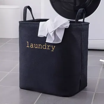 Koš na prádlo NoBi Skládací koš na prádlo látkový, námořnická modrá, PRIOR M