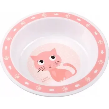 Canpol babies Plastová miska Kočička Růžová 270 ml