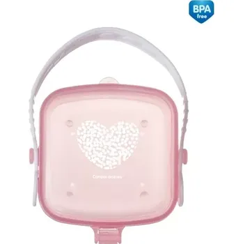 pouzdro na dudlík Canpol babies Pouzdro na dudlík Srdíčko Růžové