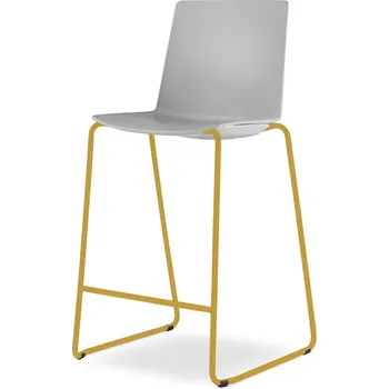 Jednací židle Barová židle SKY FRESH 060-Q-N16 (4-nohá kostra odstín medově žlutá RAL 1005, celoplastový korpus)