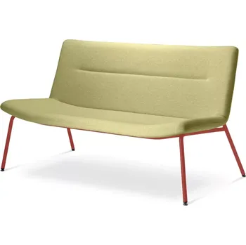 Jídelní židle Dvojmístné křeslo Oslo Lounge OL-K2-N14 (podnož signální červená RAL 3001)