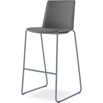 Jednací židle Barová židle SKY FRESH 065-Q-N15 (4-nohá kostra odstín holubí modrá RAL 5014, celočalouněný korpus)