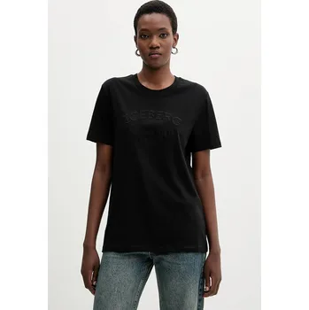 Pánské tričko Bavlněné tričko Iceberg F021.6327 černá 99X, vel. M